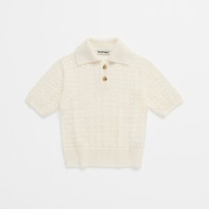 NWT Madhappy Summer Collection Mohair Short Sleeve Sweater in Vanilla Medium